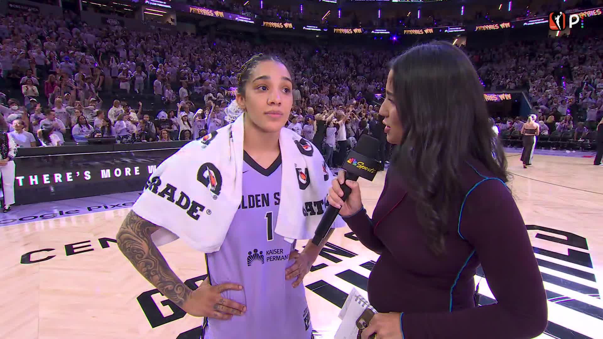 Gabby Williams Postgame (NBCSN) | 10/7/26